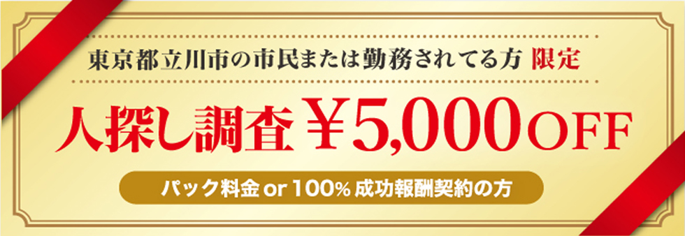 Akai探偵事務所の盗聴調査のクーポン券