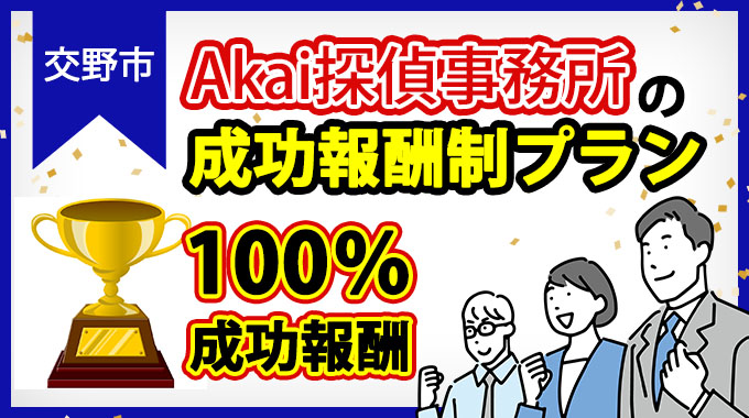 交野市・Akai探偵事務所の成功報酬制プラン