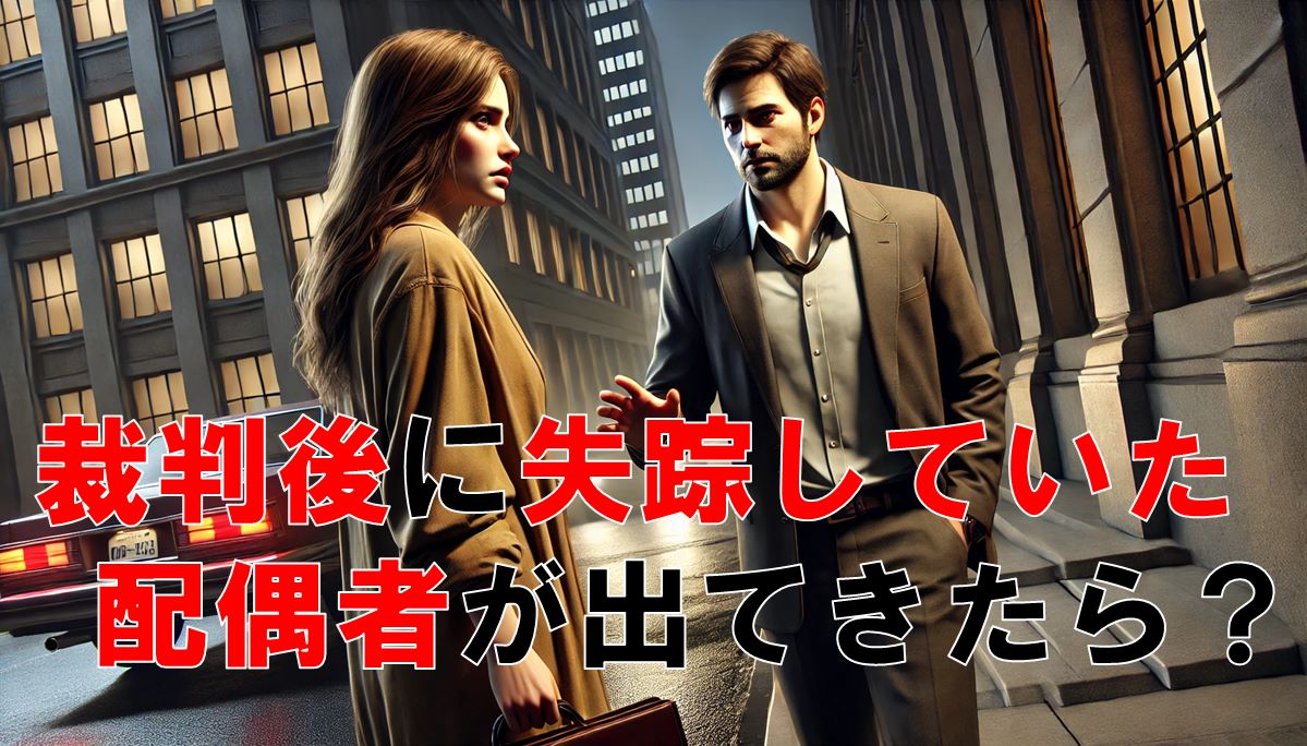 裁判後に失踪していた配偶者が出てきたら？